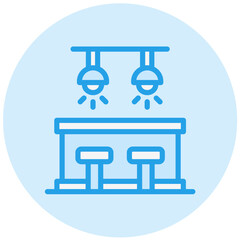 Bar Counter Vector Icon Design Illustration
