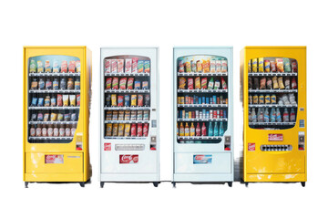 Efficient Product Distribution vending Machine Isolated on Transparent Background - obrazy, fototapety, plakaty