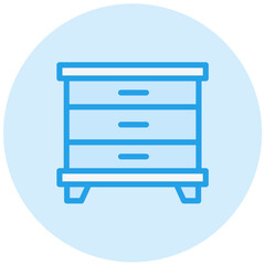 Obraz premium Cabinet Vector Icon Design Illustration
