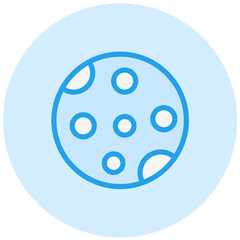 Full Moon Vector Icon Design Illustration