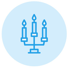 Candles Vector Icon Design Illustration