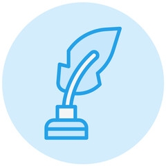 Ink feather Vector Icon Design Illustration