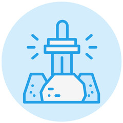 Excalibur Vector Icon Design Illustration
