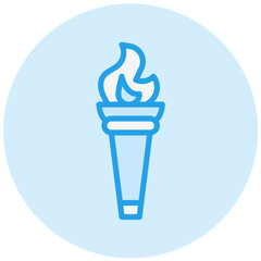 Fire torch Vector Icon Design Illustration