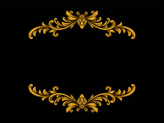 Gold Vintage Ornament Luxury Style