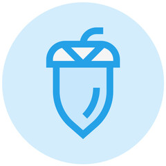 Acorn Vector Icon Design Illustration