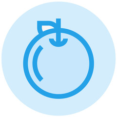 Orange Vector Icon Design Illustration