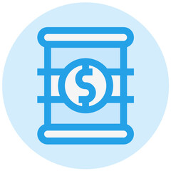 Barrel Price Vector Icon Design Illustration