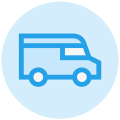 Delivery Van Vector Icon Design Illustration