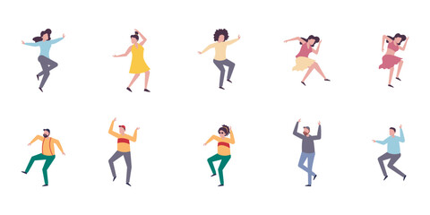 Dancing People Illustration