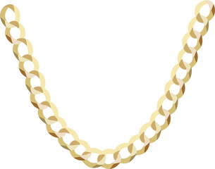 Gold chain necklace PNG 2023102804