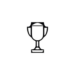 Award cup icon. Simple style award event poster background symbol. Award cup brand logo design element. Award cup t-shirt printing. vector for sticker.