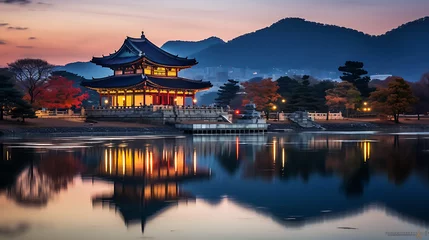 Fototapeten Gyeongbokgung palace South Korea © Nopadol