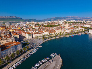 Fototapeta na wymiar Aerial view of Split City, Croatia