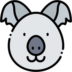 Obraz premium Vector Icon Koala, Mammal, Animal, Wildlife, Animal Kingdom, Zoo