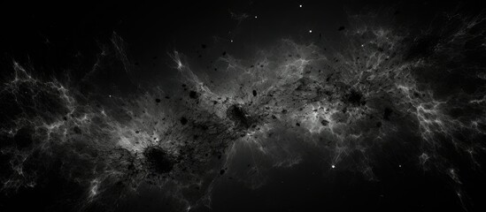 Abstract monochrome grunge texture with lines stains and cracks on a dark background