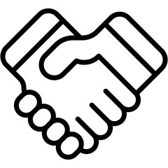 Vector Icon Shake Hands, Hands, Deal, Agreement, Commitment, Cooperation