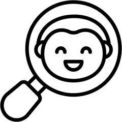Vector Icon Search, Magnifying Glass, Zoom, Tool, SEO And Web, Loupe
