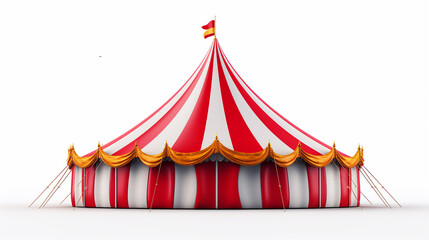 circus tent carnival tent isolated - obrazy, fototapety, plakaty
