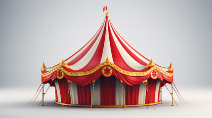 circus tent carnival tent isolated - obrazy, fototapety, plakaty