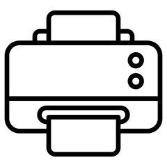 Vector Icon Printer, Printing, Paper, Technology, Multifunction Printer, Print