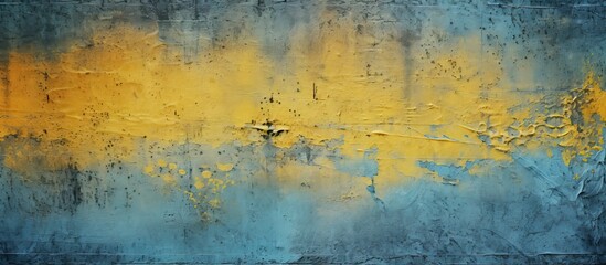 Blue and yellow textured surface