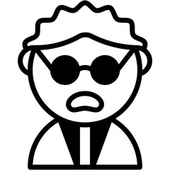 Vector Icon Scientist, Researcher, Doctor, Data Scientist, Education, Jobs