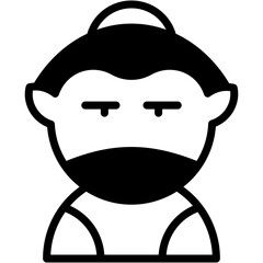 Vector Icon Elf, Fantasy, Female, Legend, Avatar, User