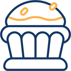 Vector Icon Cupcake, Muffin, Sugar, Sweet, Dessert, Cake