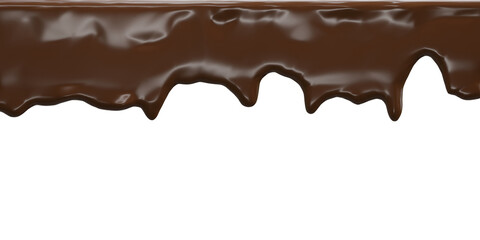 chocolate dripping on background