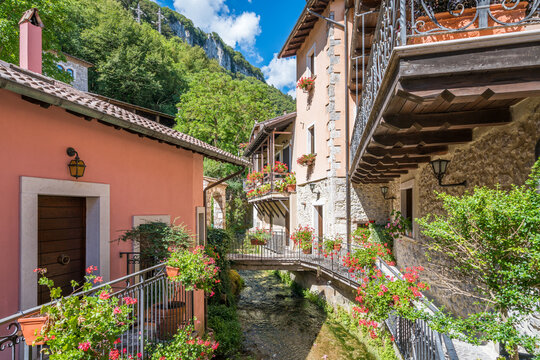 Scenic sight in Tagliacozzo, province of L'Aquila, Abruzzo, central Italy.