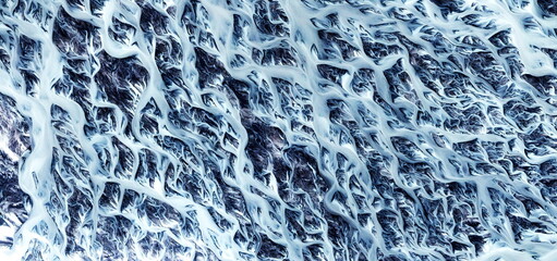 cold veins,  photographs of the frozen regions of the earth from the air, abstract naturalism.