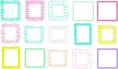 set of  frams elements for design