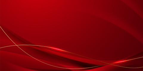 Elegant red background design for banner vector illustration