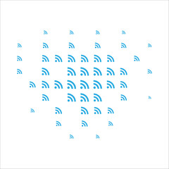 gradient halftone dots background. Pop art template in vector, texture. Vector illustration