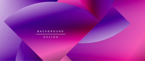 Obraz premium Circles and round shapes with gradients. Minimal abstract background, round geometric shapes, clean and structured design