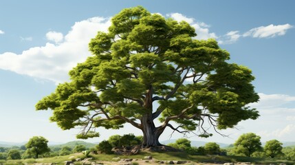 Fototapeta premium green tree in the park