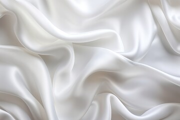 Alabaster Array: White Satin Fabric for Wedding Background Design - Ideal for Elegant and Memorable Weddings