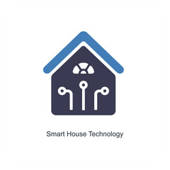 smart house technology icon concept