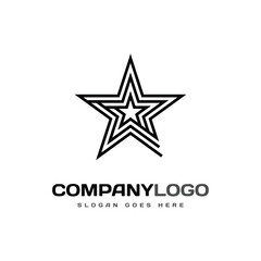 Geometric creative line logo for business company and corporate