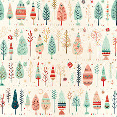 Nachtloses Muster, Pattern - Weihnachten, Weihnachtsbaum