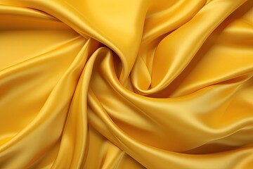 Beautiful Yellow Silk Satin Fabric Draping: Embracing Flowing Elegance