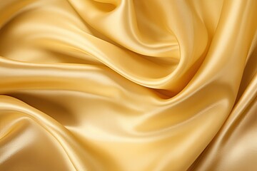 Golden Hue: Shiny Draping Silk Fabric - Exquisite Gold Luxury Image