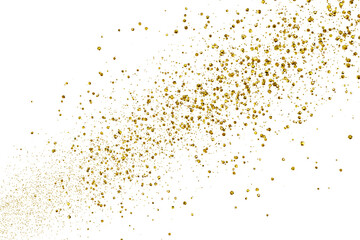光り輝く金の粒子が飛び散るイラスト