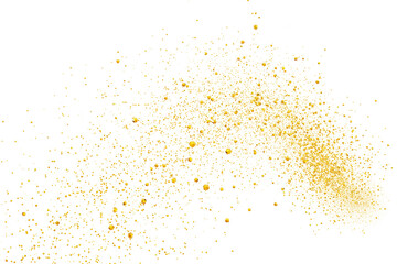 光り輝く金の粒子が飛び散るイラスト