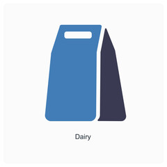 Dairy and notepad icon concept