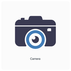 Camera and photo icon concept
