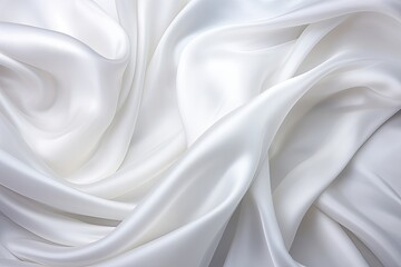 Obraz premium Opal Opulence: Close-up White Satin for Elegant Backgrounds - Stunning Images for Luxurious Aesthetics