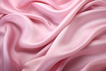 Pink Purity: Valentine's Day Cloth Texture- Smooth Elegant Silk for a Pure Valentine's Day