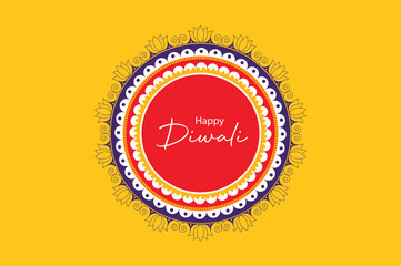 Mandala flower pattern diwali vector art illustration